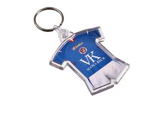 Printed Shaped Clear View Keyrings