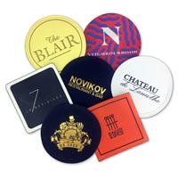 80mm Round Or Square Un-Backed Tissue Cocktail Coasters
