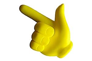 FINGER POINTING Stress Ball