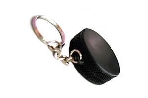 HOCKEY PUCK KEYCHAIN Stress Ball