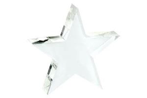 Small Optical Crystal Star Paperweight