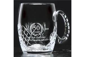 Crystal Cut Tankard 125mm high 66cl capacity 