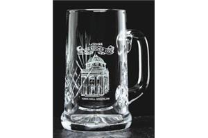 Crystal Cut Tankard 165mm high 55cl capacity 