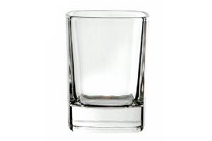 Bulk Packed Crystal Square Tot Glass