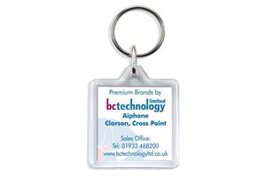 U1 Clear View Plastic Key ring