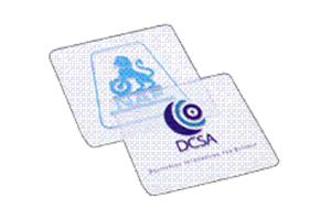 100mm Clear Plastic Square Coaster