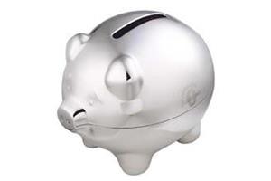 Chrome Piggy Bank