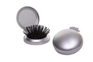 Silver Folding Hair Brush