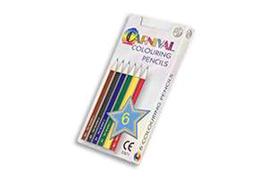 Carnival Colouring Pencils Half Size 6