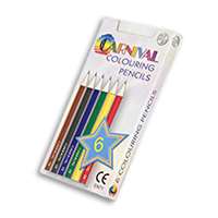Carnival Colouring Pencils Half Size 6