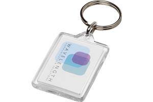 35mm x 24mm Clear View Plastic Key ring (Y1)