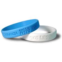 Debossed Silicone Wrist Bands