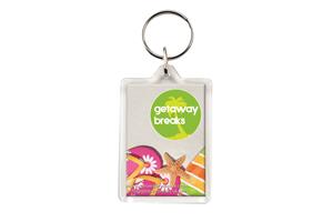 C1 Clear View Plastic Key ring