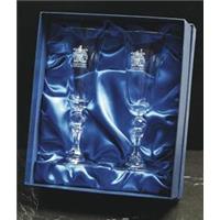 Pair of Crystal Flute glasses