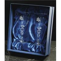 Pair of Crystal Goblets (DOG)