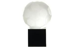 Crystal 50Mm Football On A Base Supplied In A Satin Box
