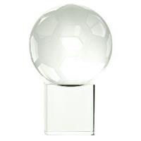 Crystal 50Mm Football On A Clear Base Supplied In A Satin Box