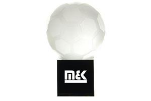 Crystal 60mm Football On A Base Supplied In A Satin Box