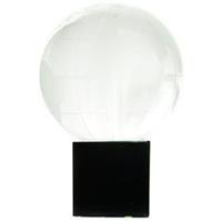 Crystal 80Mm Globe On A Black Base