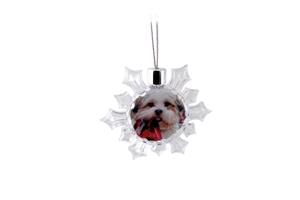 Photo Insert Snowflake Bauble