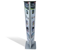 Floor Display Tri Stand with Shelves 1820mm / 72" (h)