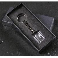 Optical Crystal Key Ring 30x20x12mm in a satin lined box