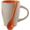 Coffee mug with spoon 