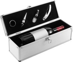 Wine set in aluminium gift box