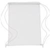 Transparent PVC drawstring bag.