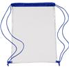 Transparent PVC drawstring bag.