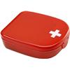First aid kit in a plastic case
