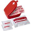 First aid kit in a plastic case