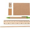 ECO Non-woven pencil case with contents.