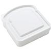Plastic sandwich shaped lunch box