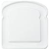 Plastic sandwich shaped lunch box