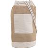 Jute duffel bag. 