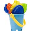 Mini beach bucket in four colours.