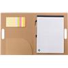 Folder with natural card cover,