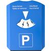 Parking disc, scraper, coins