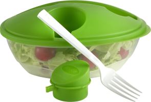 Oval shaped salad box.