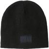 Acrylic beanie with a matching colour label.