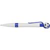 Football ballpen, blue ink. 