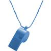 Plastic whistle with neck cord. (sold 48pc per box)