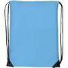 Polyester (210D) drawstring backpack.