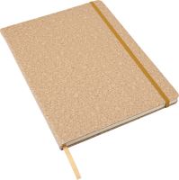 Large notebook with a PU cork effect cover.