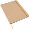 Large notebook with a PU cork effect cover.