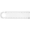 Plastic 15cm transparent ruler. 