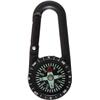 Plastic compass with carabiner clip.
