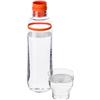 Plastic bottle (750 ml) with drinking cup. 