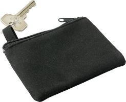 Polyester zipped key wallet.
